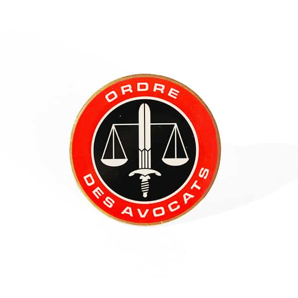 Broche ordre des avocats